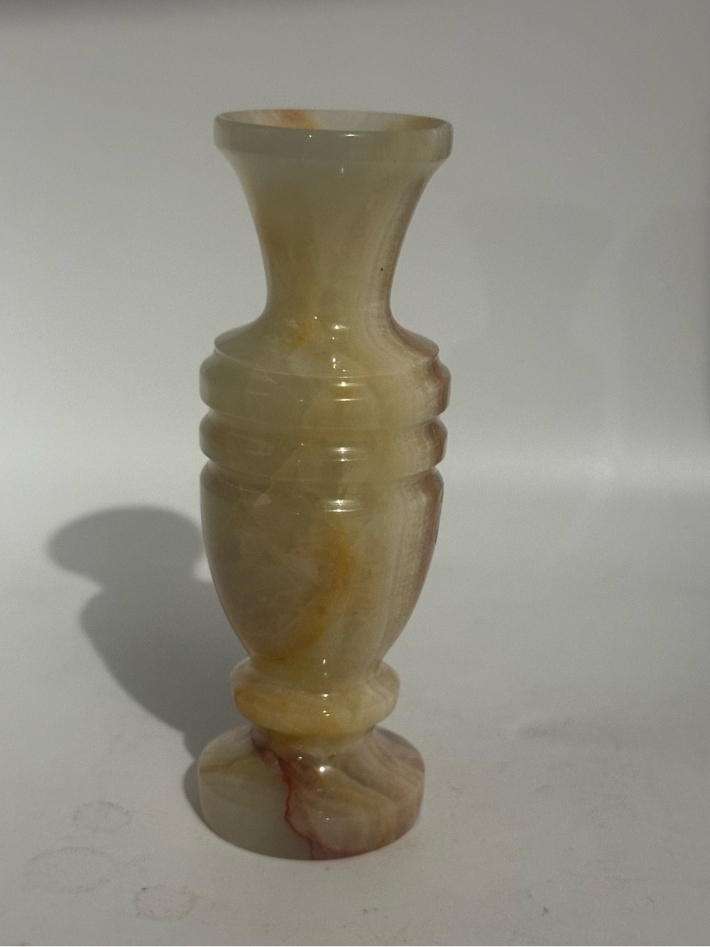 Handcrafted Cream Marble onyx mini Decorative Vase